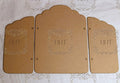 HHT MDF 3 Piece Screen Plaque