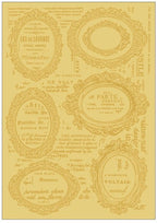 Lablanche Transfer Motif: Frame (Gold)