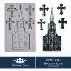 Decoupage Queen House of Faith Silicone Mould- Limited Edition