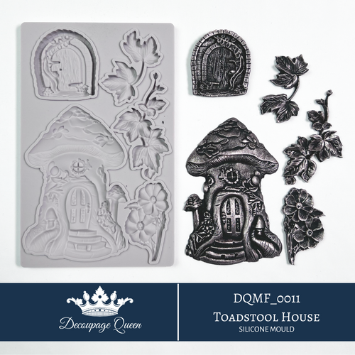 Decoupage Queen Silicone Mould - Toadstool House - Limited Edition
