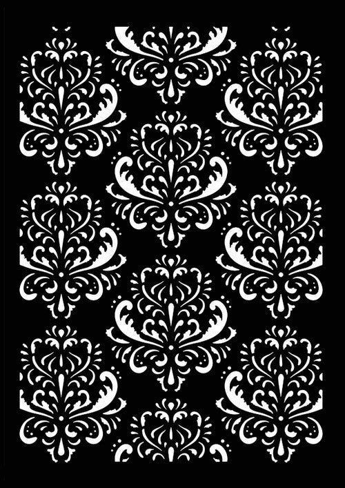 Decoupage Queen Hobbilicious Elegant Baroque Stencil A4