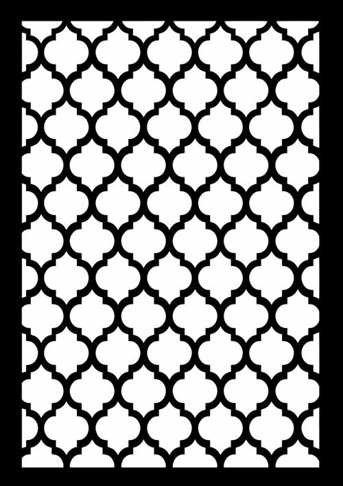 Decoupage Queen Quatrefoil Stencil