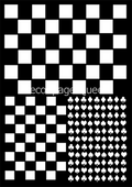 Decoupage Queen Check Mate A4 Stencil