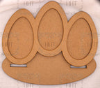 Handcrafted Holiday Traditions Easter Egg Trio Panel with Base