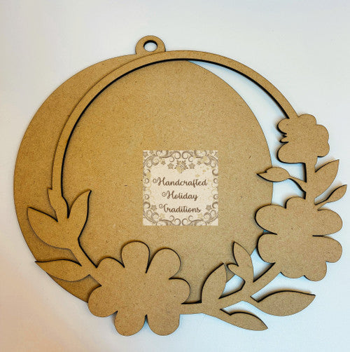 MDF Framed Floral Round