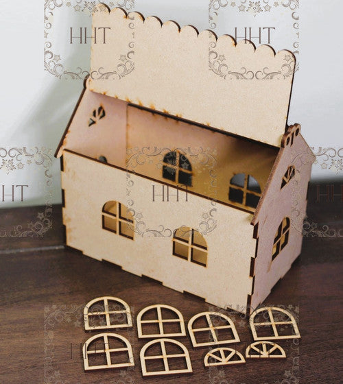 HHT MDF Buildable House Basket