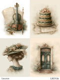 LaBlanche Vintage Keepsake Collage A4 rice paper