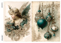 LaBlanche Cherub Angel and Jeweled Ornaments A4 Rice Paper