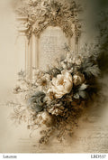 LaBlanche Baroque Floral Script A4 rice paper