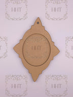 MDF Ornament Star with Overlay Frame, 2 pieces