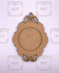 MDF Round Ornament Base Filligree Top and Bottom