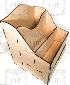 HHT MDF Desk Organizer with Drawer 8" x 9.5" x 7"