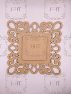 MDF Plaque with center Overlay, 2 pieces