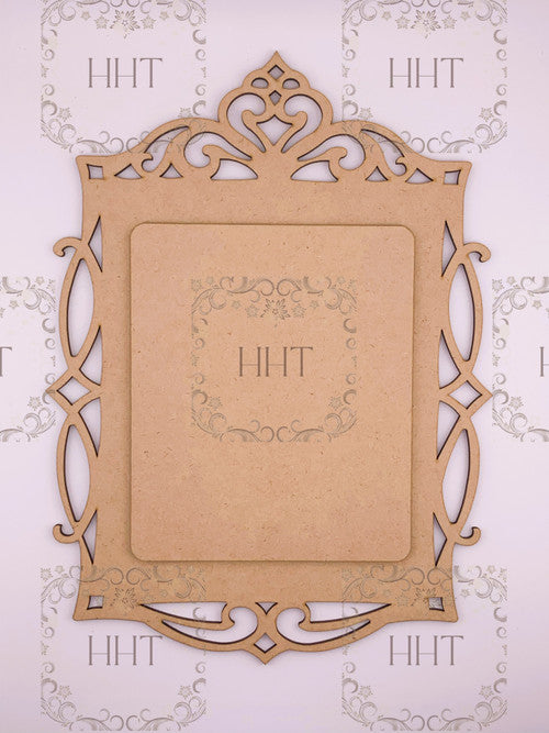 MDF Large Plaque with Center Overlay, 2 pieces
