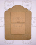 MDF Rectangular Plaque with Double Panes