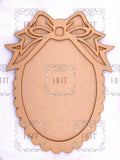 HHT MDF Plaque with Overlay Bow Frame