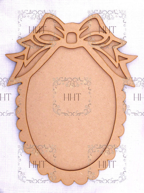 HHT MDF Plaque with Overlay Bow Frame