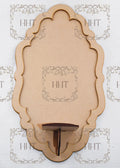 HHT MDF Framed Sconce with Candle Holder