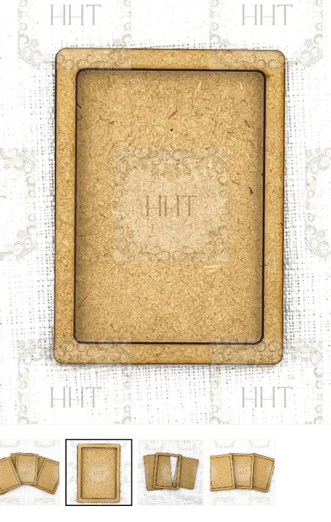 HHT MDF Set of 3 Framed ATC Cards 2.5" x 3.5"