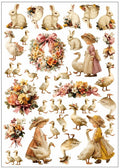 Lablanche Transfer Motif: Goose Family