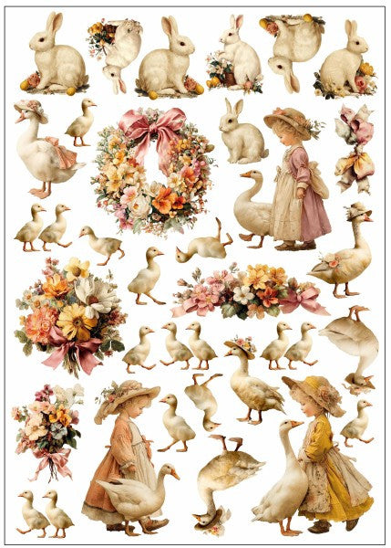 Lablanche Transfer Motif: Goose Family