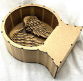 HHT MDF 3d Globe Box with Layered Wings