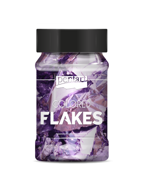 Pentart Colored foil flakes 1g, design by Pentart, arts & entertainment > hobbies & creative arts > arts & crafts, for decoupage and crafting