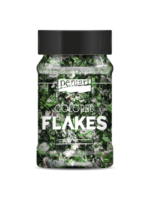 Pentart Colored foil flakes 1g, design by Pentart, arts & entertainment > hobbies & creative arts > arts & crafts, for decoupage and crafting