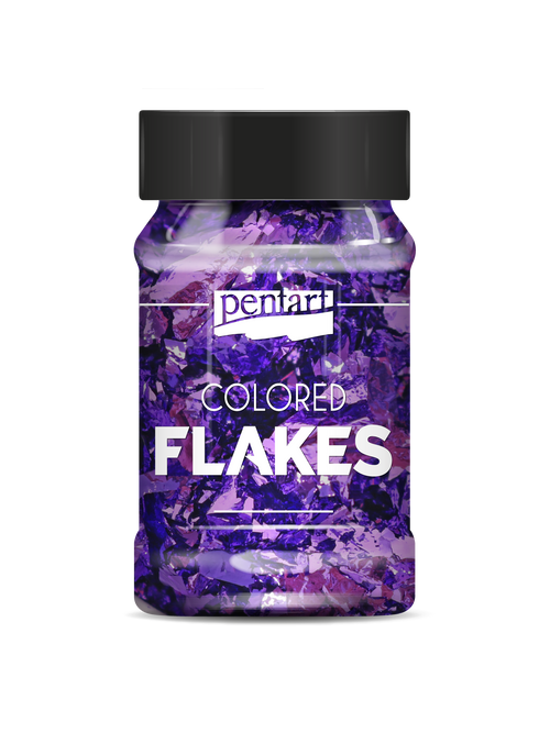 Pentart Colored foil flakes 1g, design by Pentart, arts & entertainment > hobbies & creative arts > arts & crafts, for decoupage and crafting