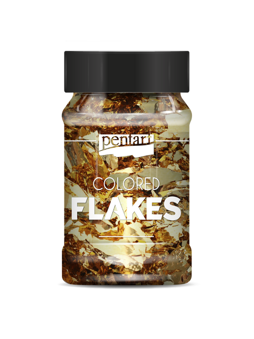 Pentart Colored foil flakes 1g, design by Pentart, arts & entertainment > hobbies & creative arts > arts & crafts, for decoupage and crafting