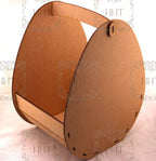 Laser-Cut MDF Easter Egg Basket