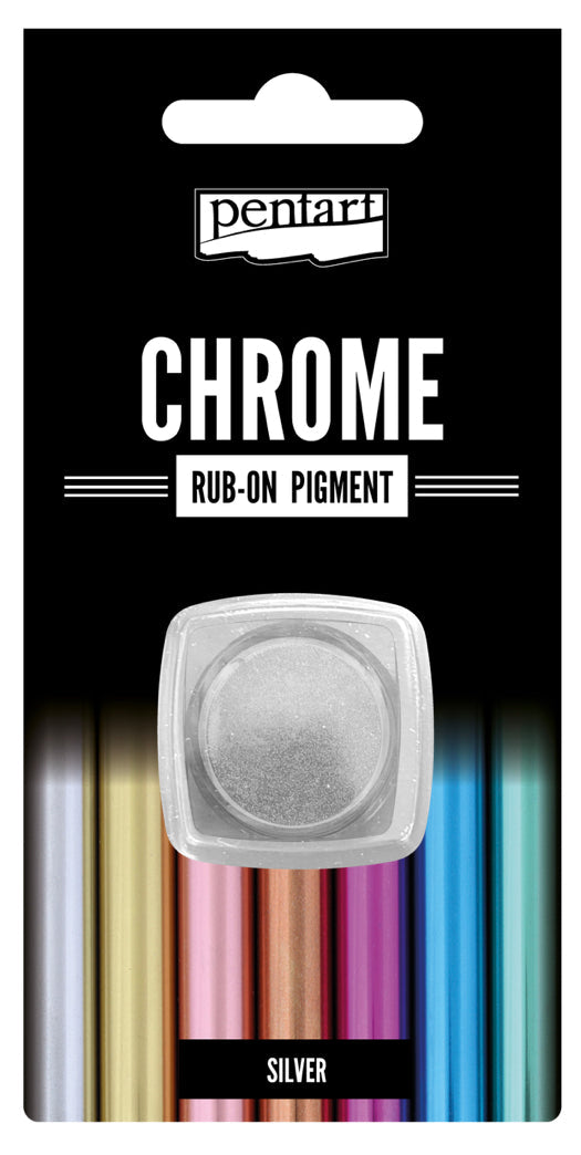 Pentart Rub-on pigment chrome effects 0.5 g, design by Pentart, arts & entertainment > hobbies & creative arts > arts & crafts, for decoupage and crafting