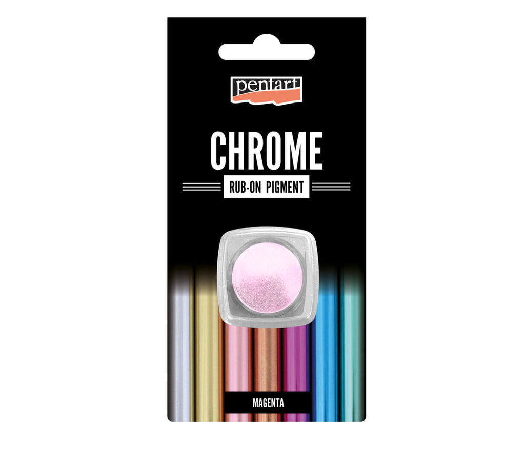 Pentart Rub-on pigment chrome effects 0.5 g, design by Pentart, arts & entertainment > hobbies & creative arts > arts & crafts, for decoupage and crafting