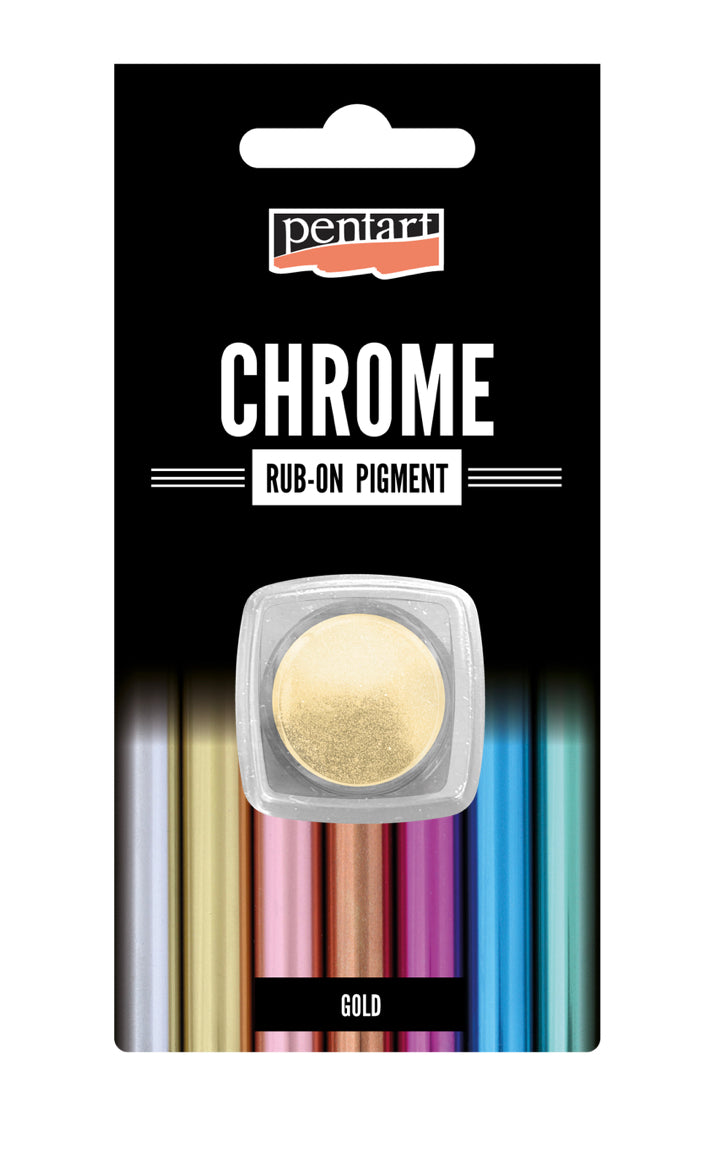 Pentart Rub-on pigment chrome effects 0.5 g, design by Pentart, arts & entertainment > hobbies & creative arts > arts & crafts, for decoupage and crafting